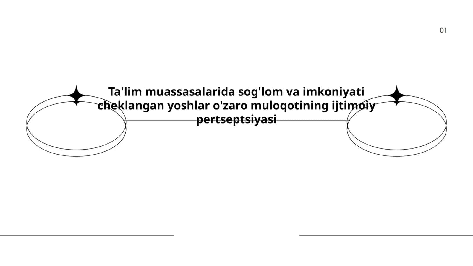 Ta'lim muassasalarida sog'lom va imkoniyati cheklangan yoshlar o'zaro muloqotining ijtimoiy pertseptsiyasi 1