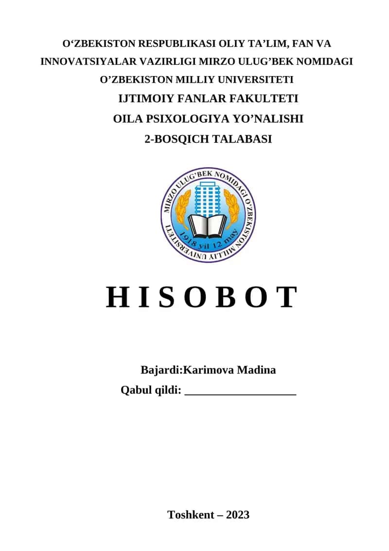 O'zbek bolalar psixologiyasi mashg'uloti 1
