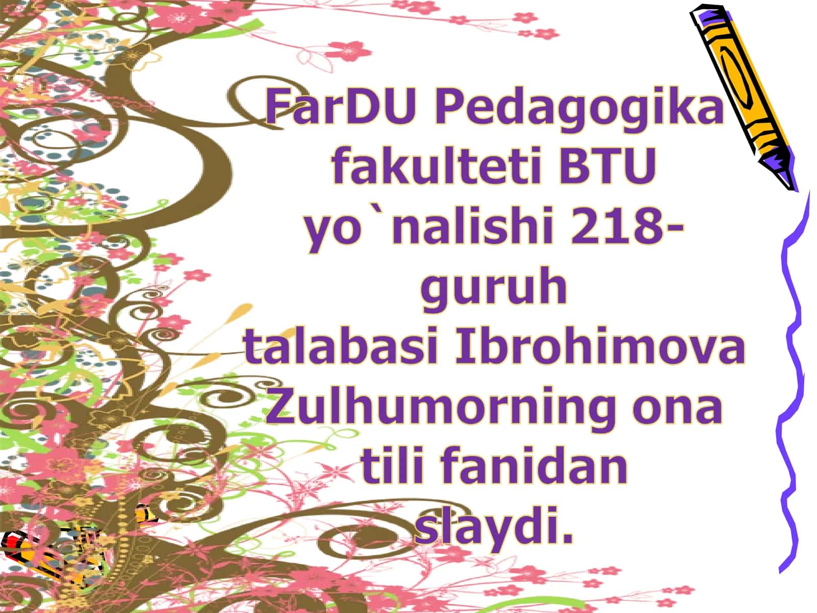 Ega va kesimning shaxs-sonda moslashuvi 1