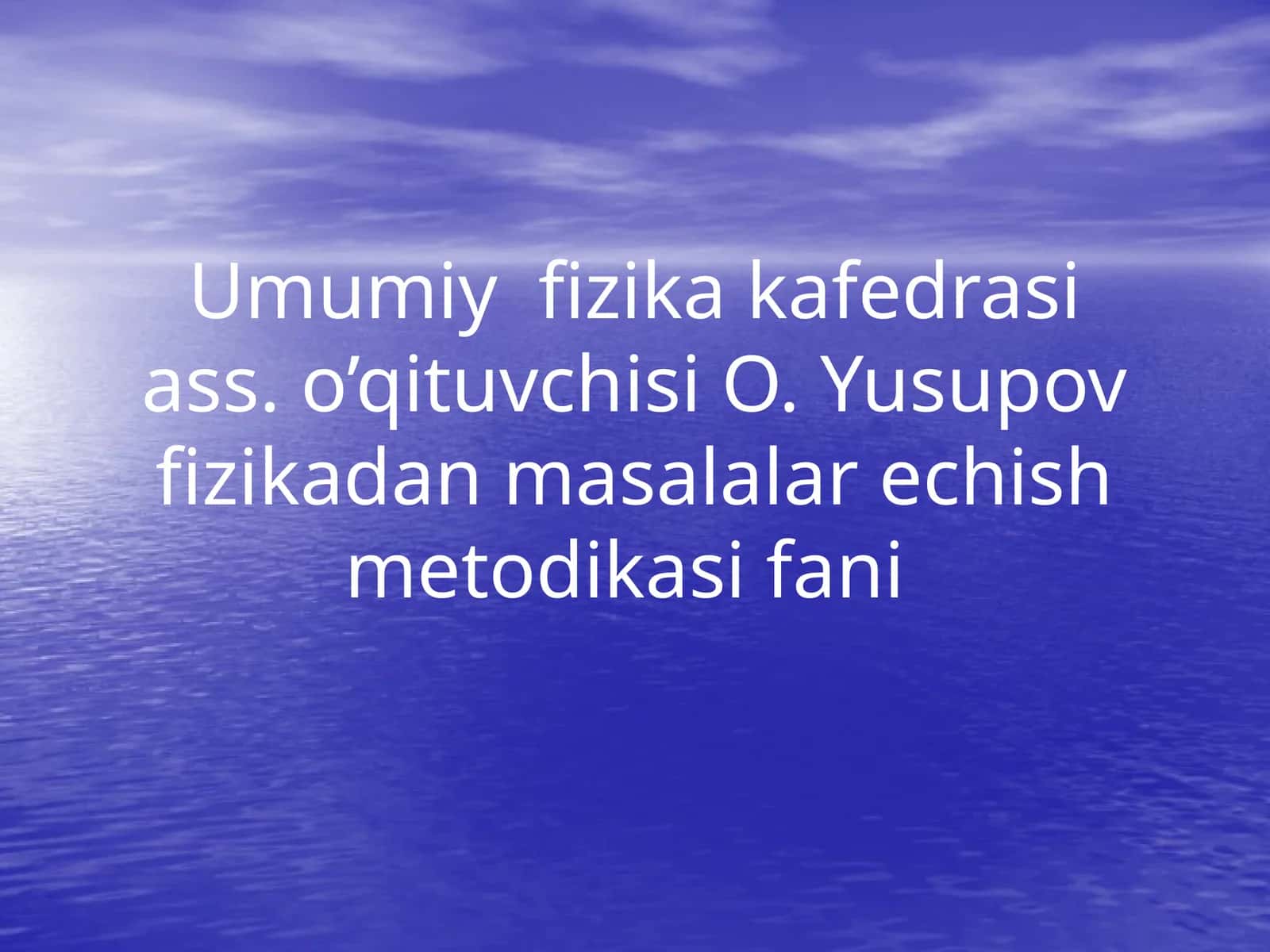 Mexanika.Kinematikavadinamikaasoslari.Kuch, 1