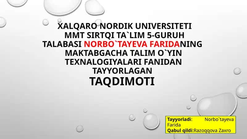 Qoidalio`yinlar 1