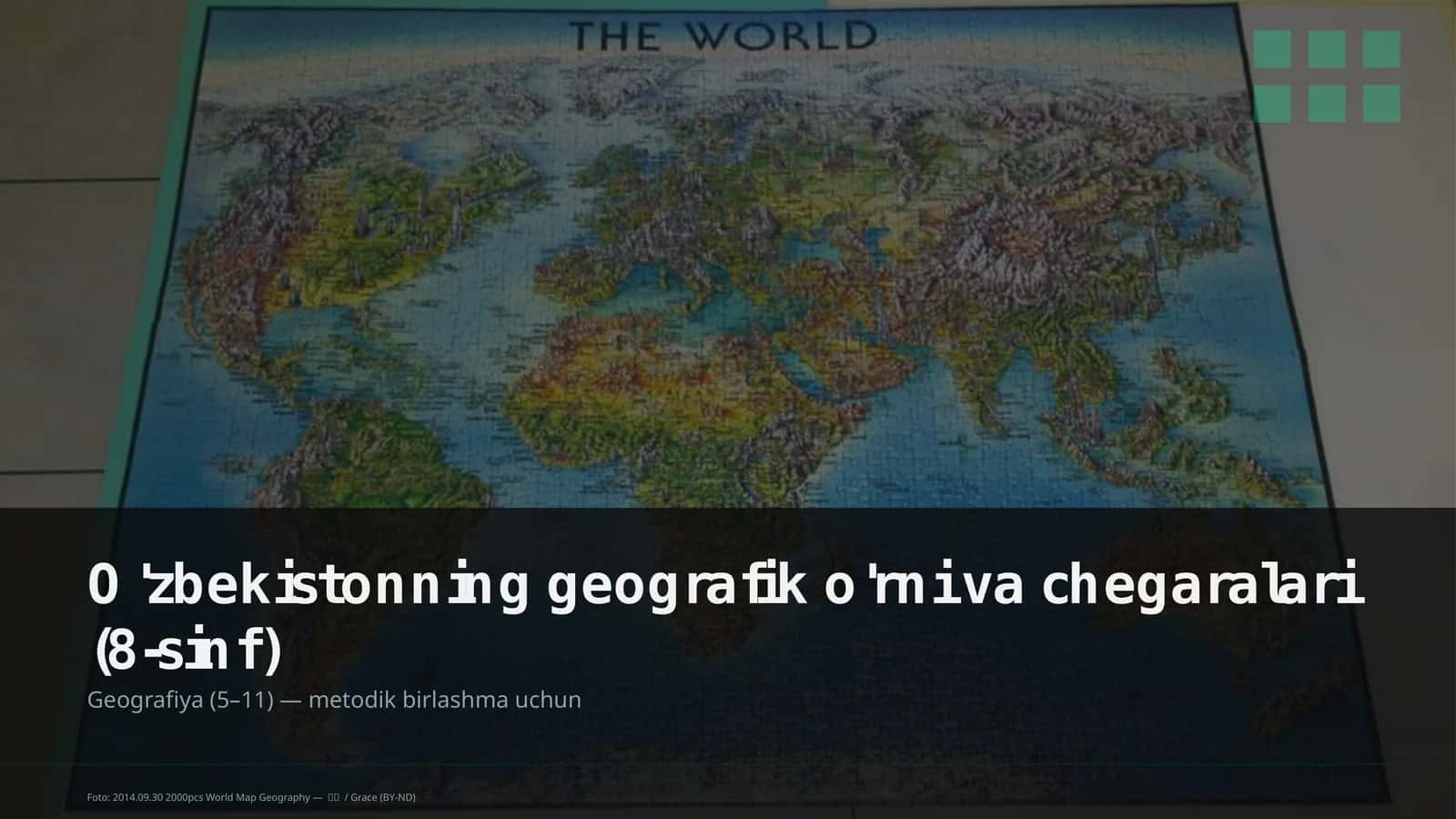 O'zbekistonning geografik o'rni va chegaralari (8-sinf) 1