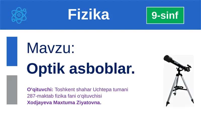 Optik asboblar 1