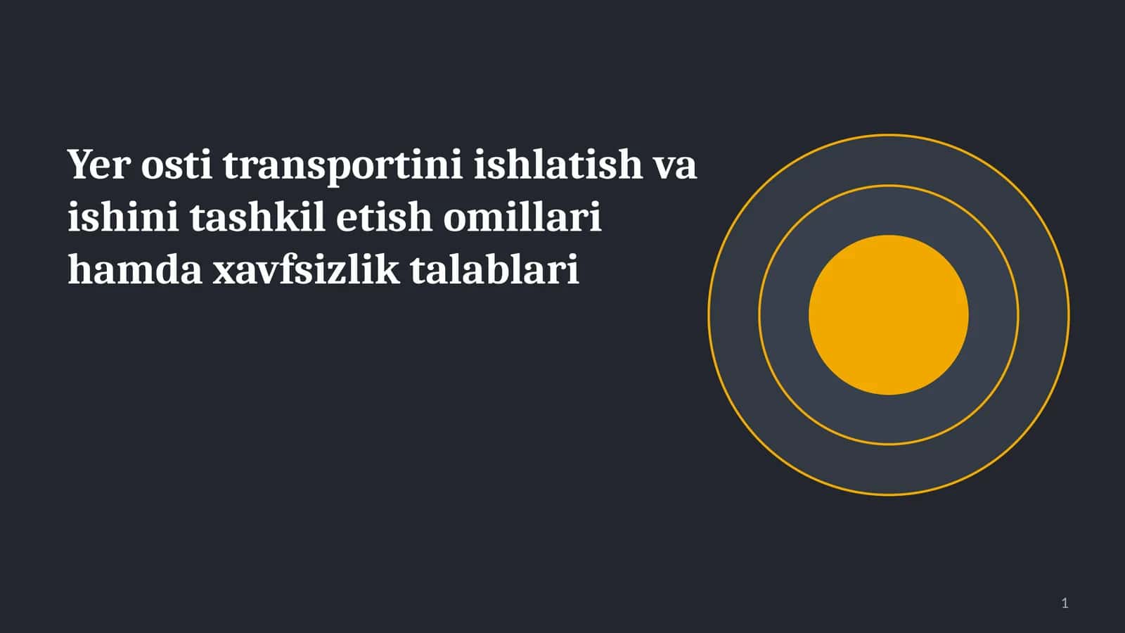 Yer osti transporti 1