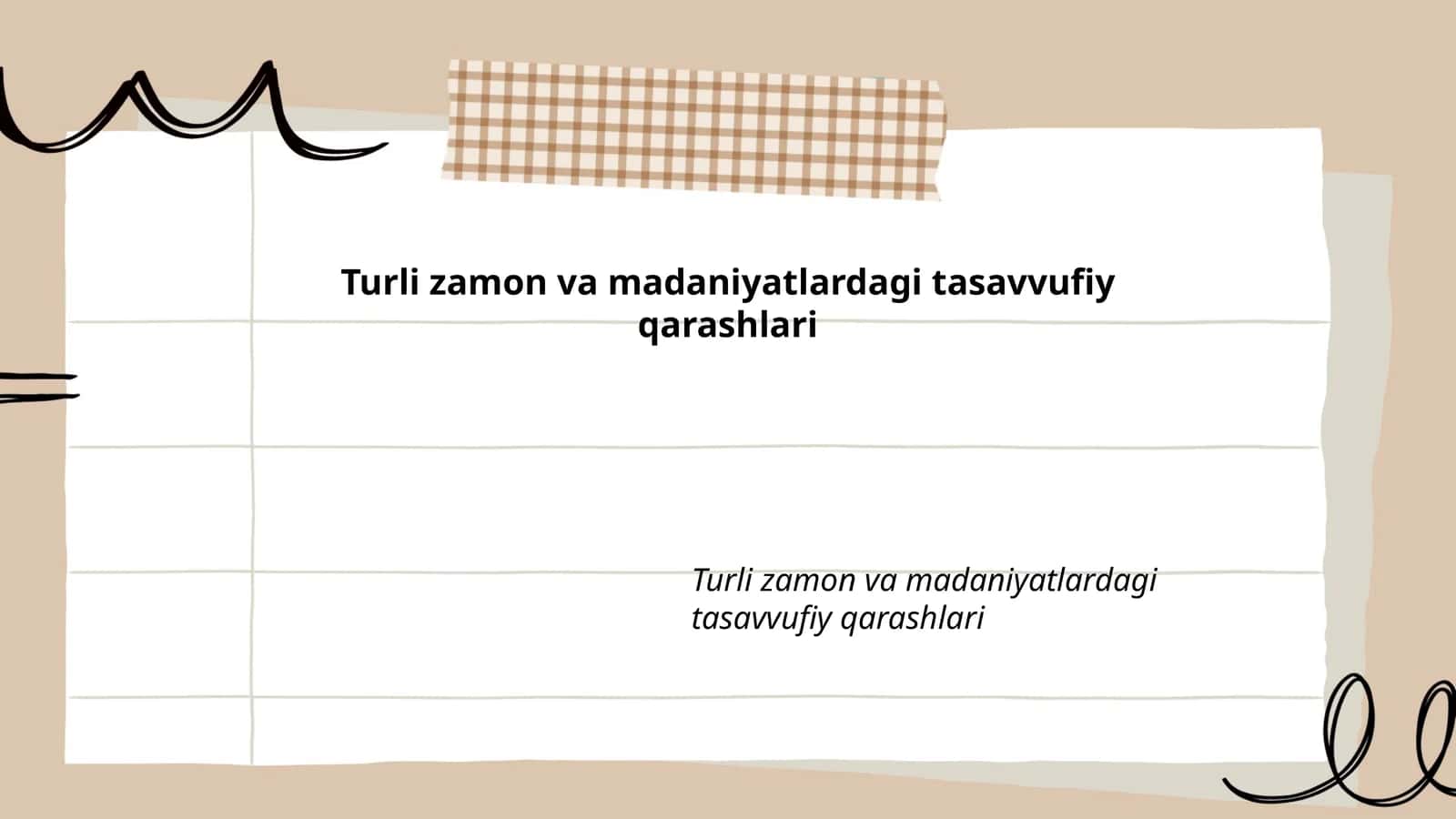 Tasavvufiy qarashlar 1