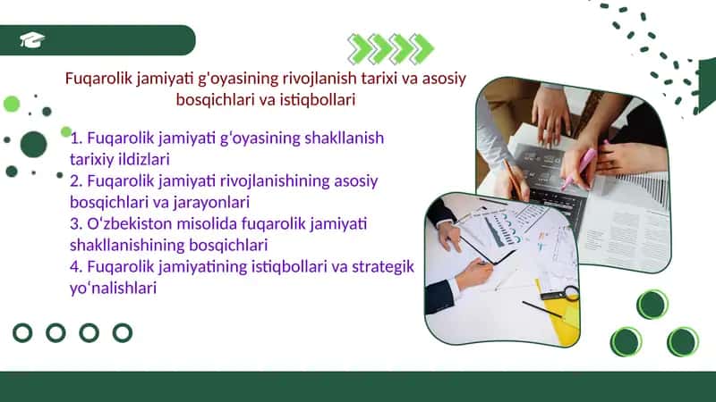 Fuqarolik jamiyati g'oyasining rivojlanish tarixi va asosiy bosqichlari va istiqbollari 1
