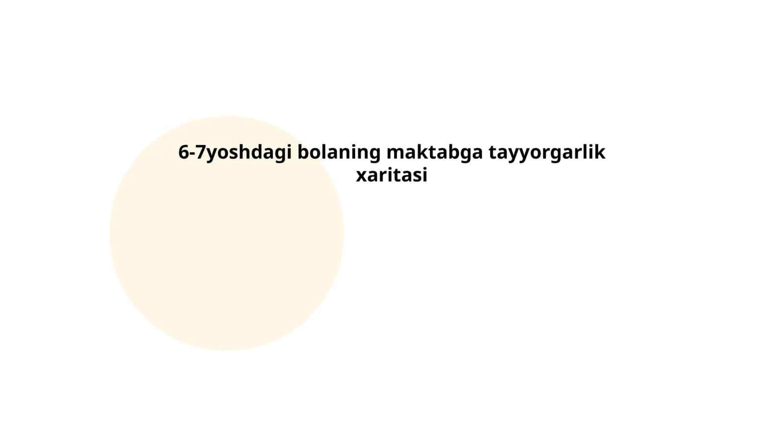 6-7yoshdagi bolaning maktabga tayyorgarlik xaritasi 1