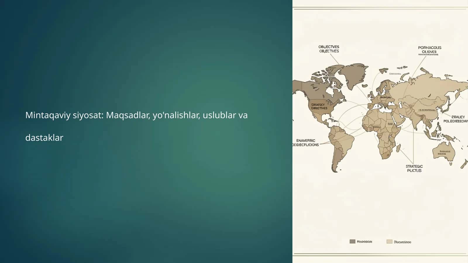 Mintaqaviy siyosat: Maqsadlar, yo'nalishlar, uslublar va dastaklar 1