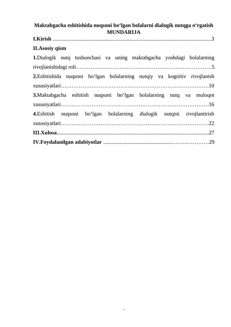 Maktabgacha eshitishida nuqsoni bo‘lgan bolalarni dialogik nutqga o‘rgatish 1