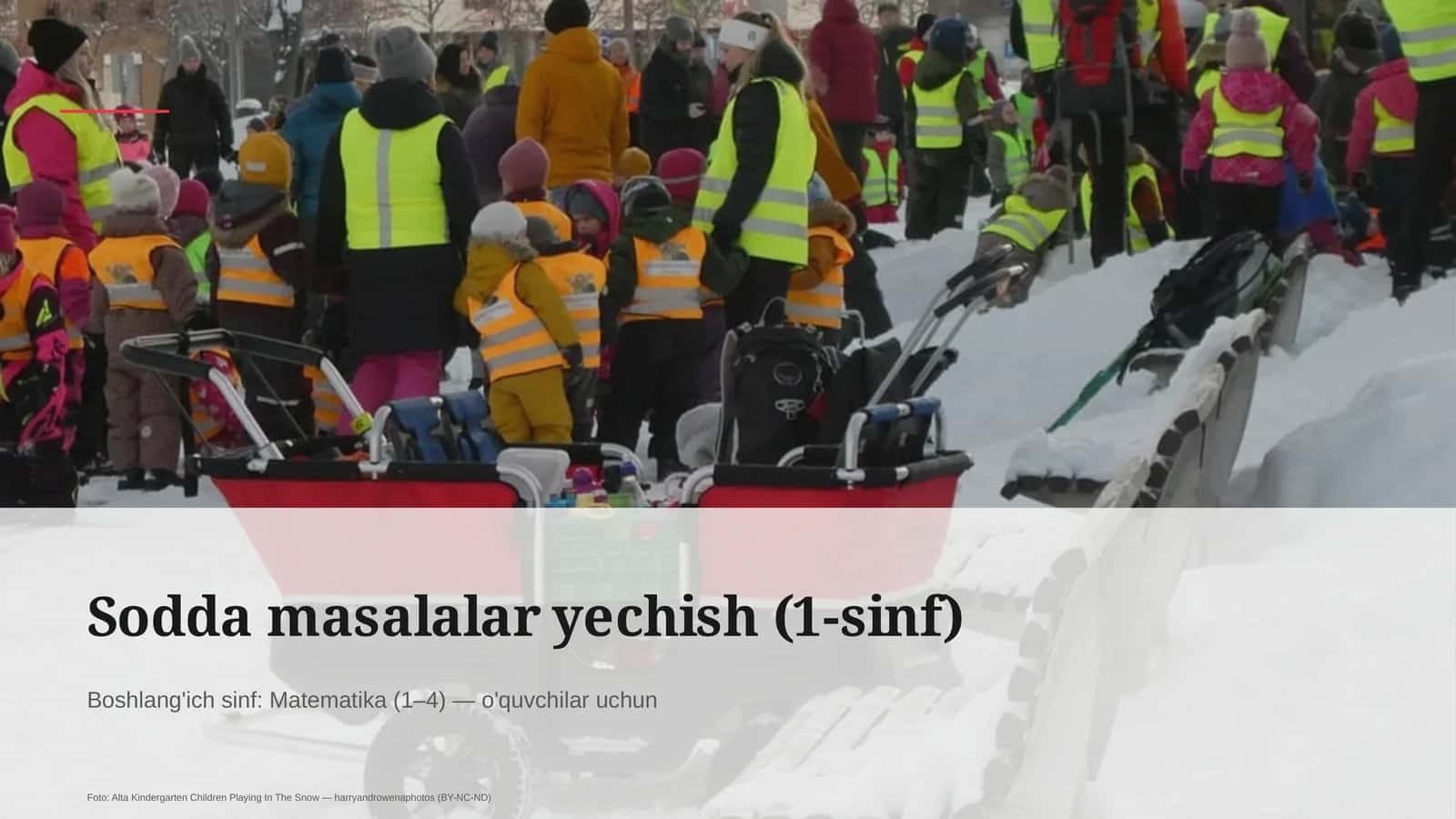 Sodda masalalar yechish (1-sinf) 1