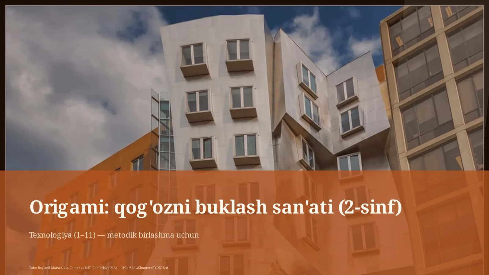 Origami: qog'ozni buklash san'ati (2-sinf) 1