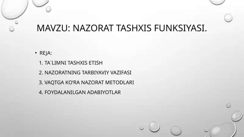 Ta`limni Tashxis Etish 1