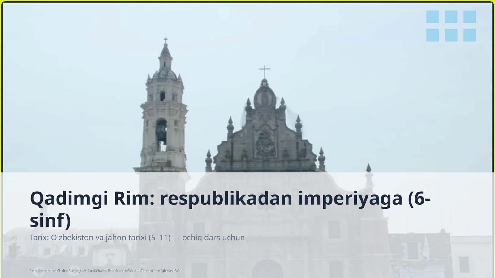 Qadimgi Rim: respublikadan imperiyaga (6-sinf) 1