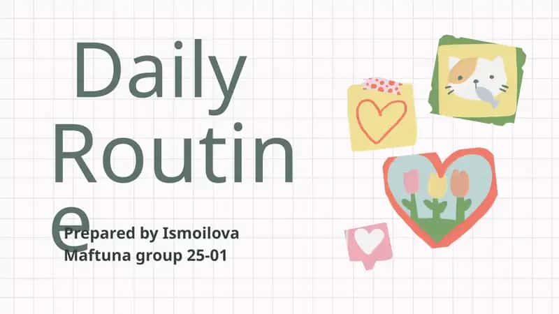 Daily Routine Tips 1