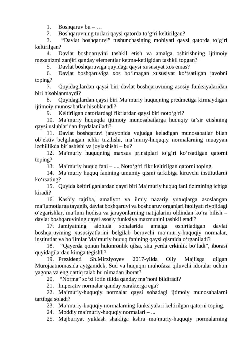 Davlat boshqaruvi va boshqaruv organlari 1