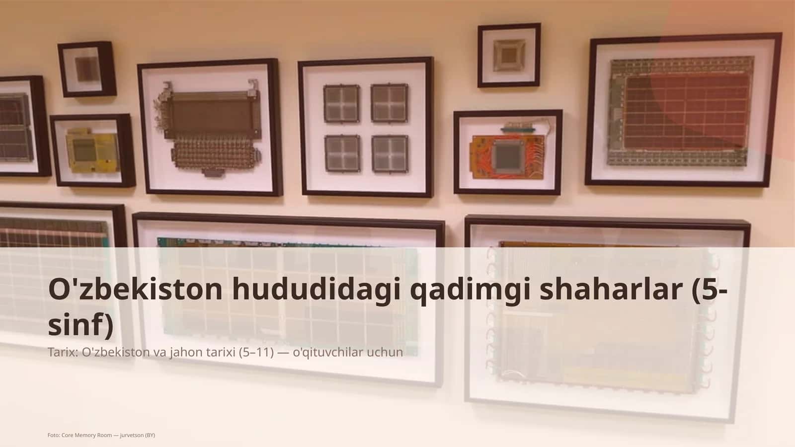 O'zbekiston hududidagi qadimgi shaharlar (5-sinf) 1