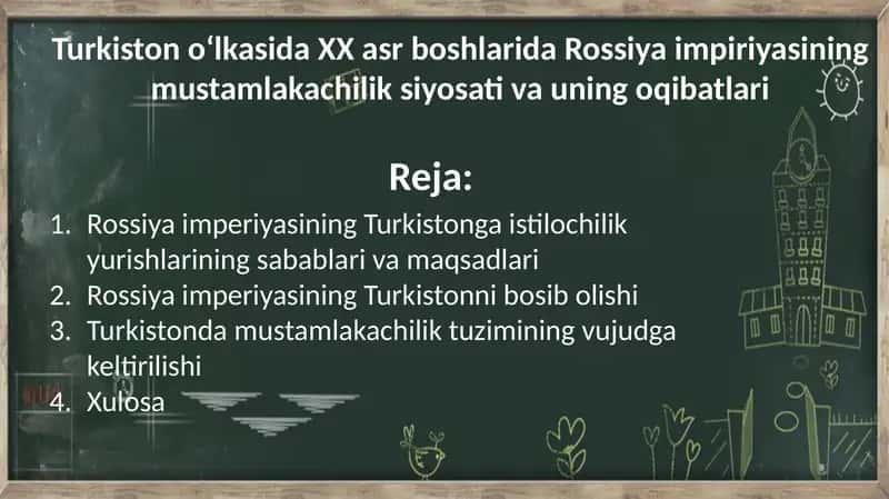 Rossiyaimperiyasining Turkistoniga istilochilik yurishlari 1