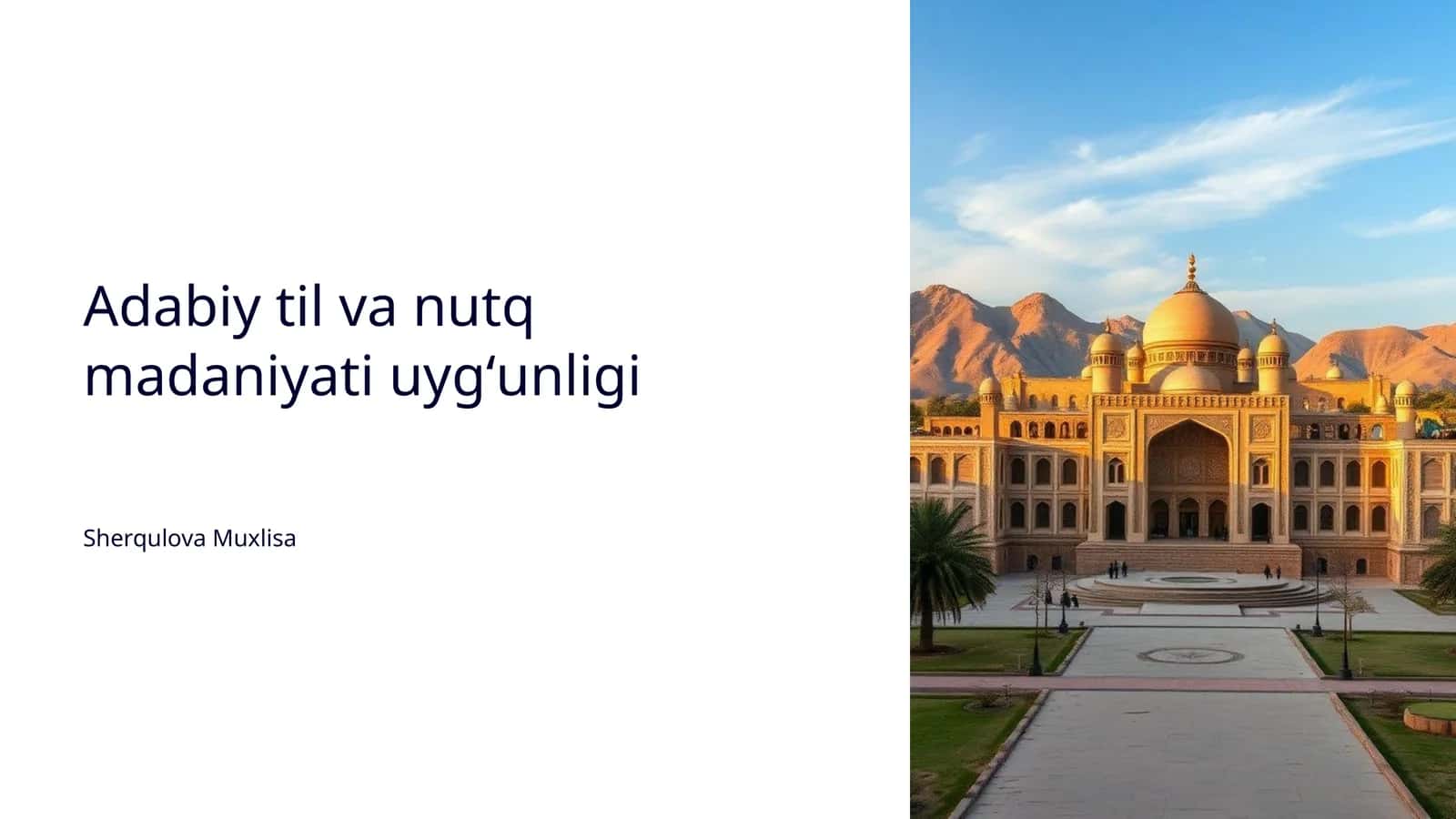 Adabiy til va nutq madaniyati uygʻunligi 1