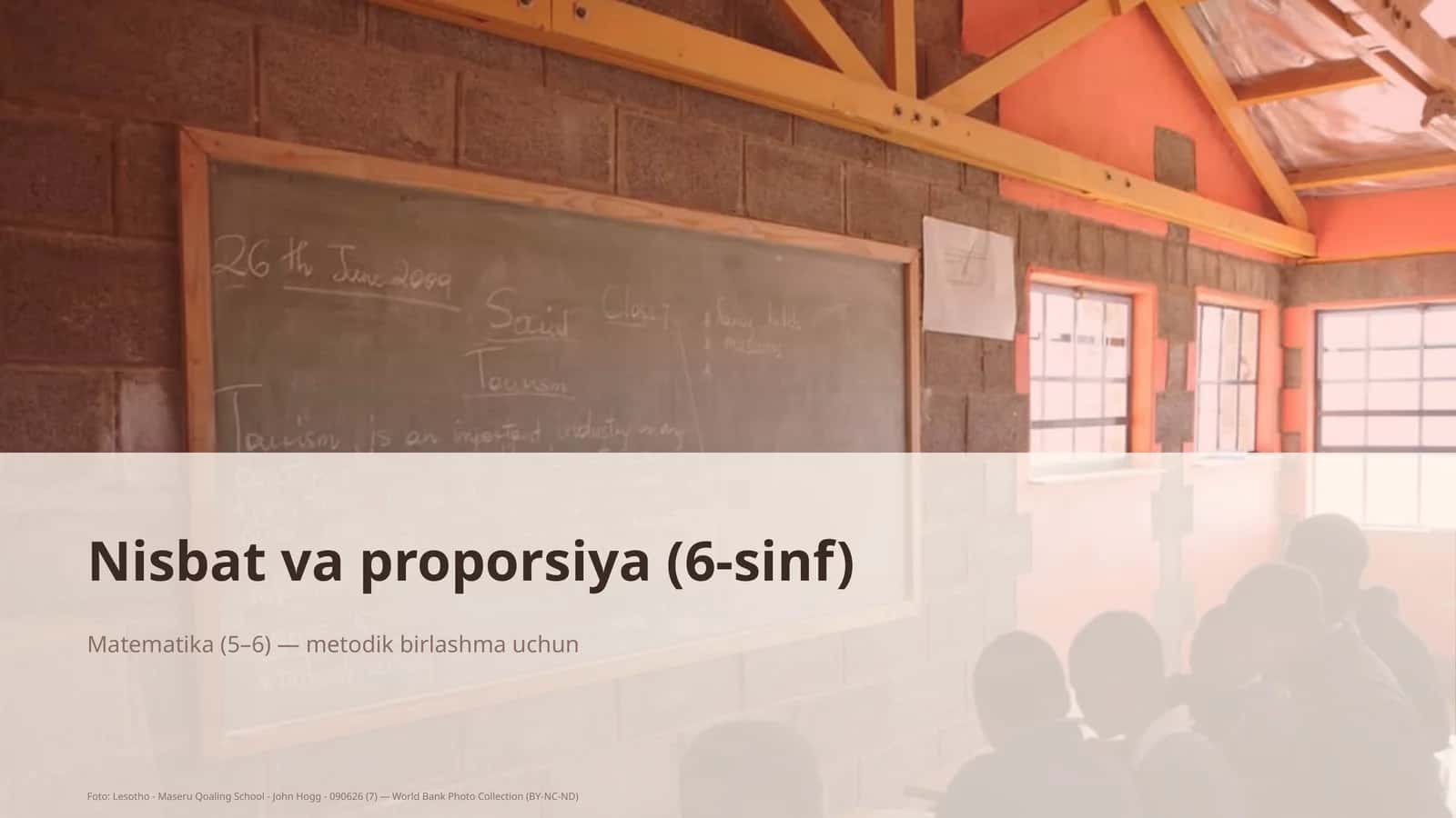 Nisbat va proporsiya (6-sinf) 1