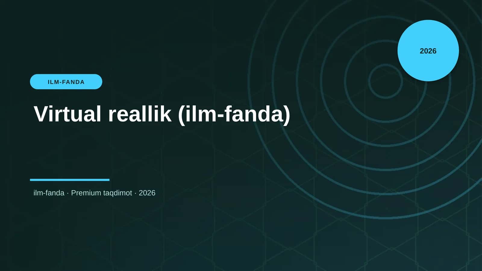 Virtual reallik (ilm-fanda) 1