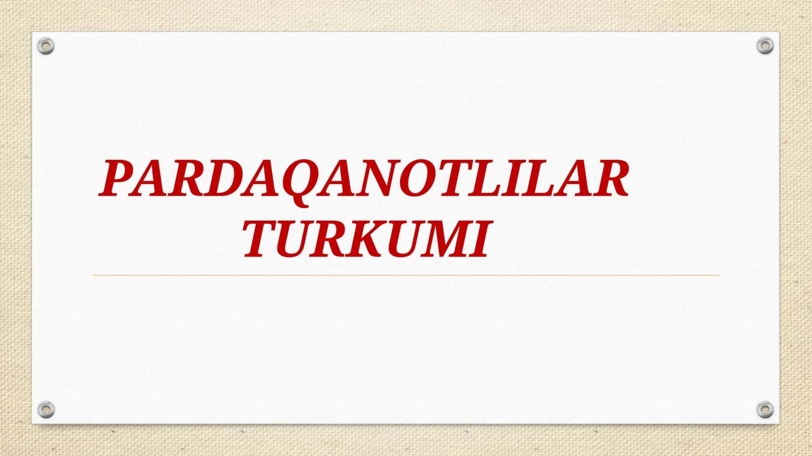 PARDAQANOTLILAR TURKUMI 1