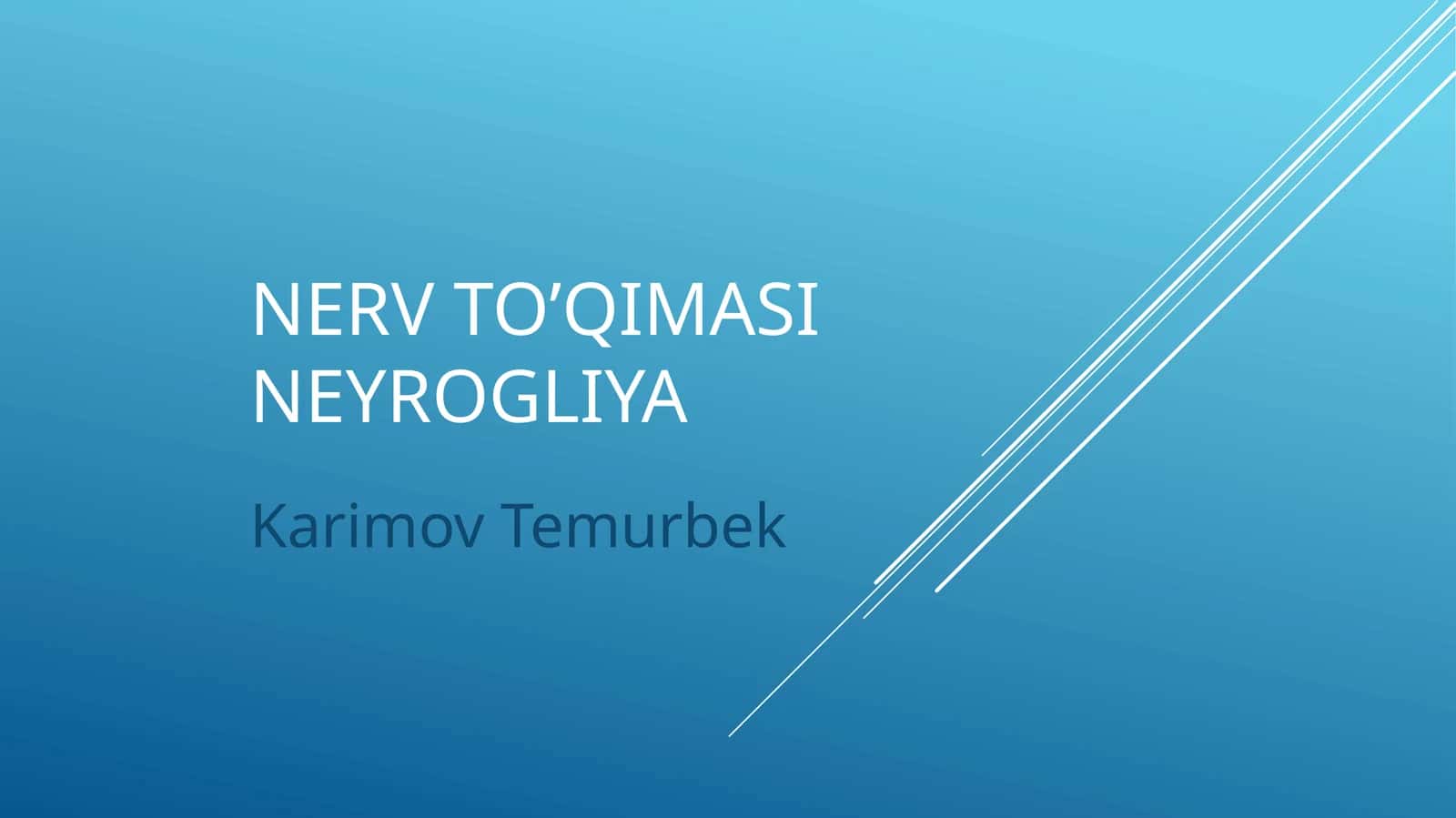 Nerv toʻqimasi 1