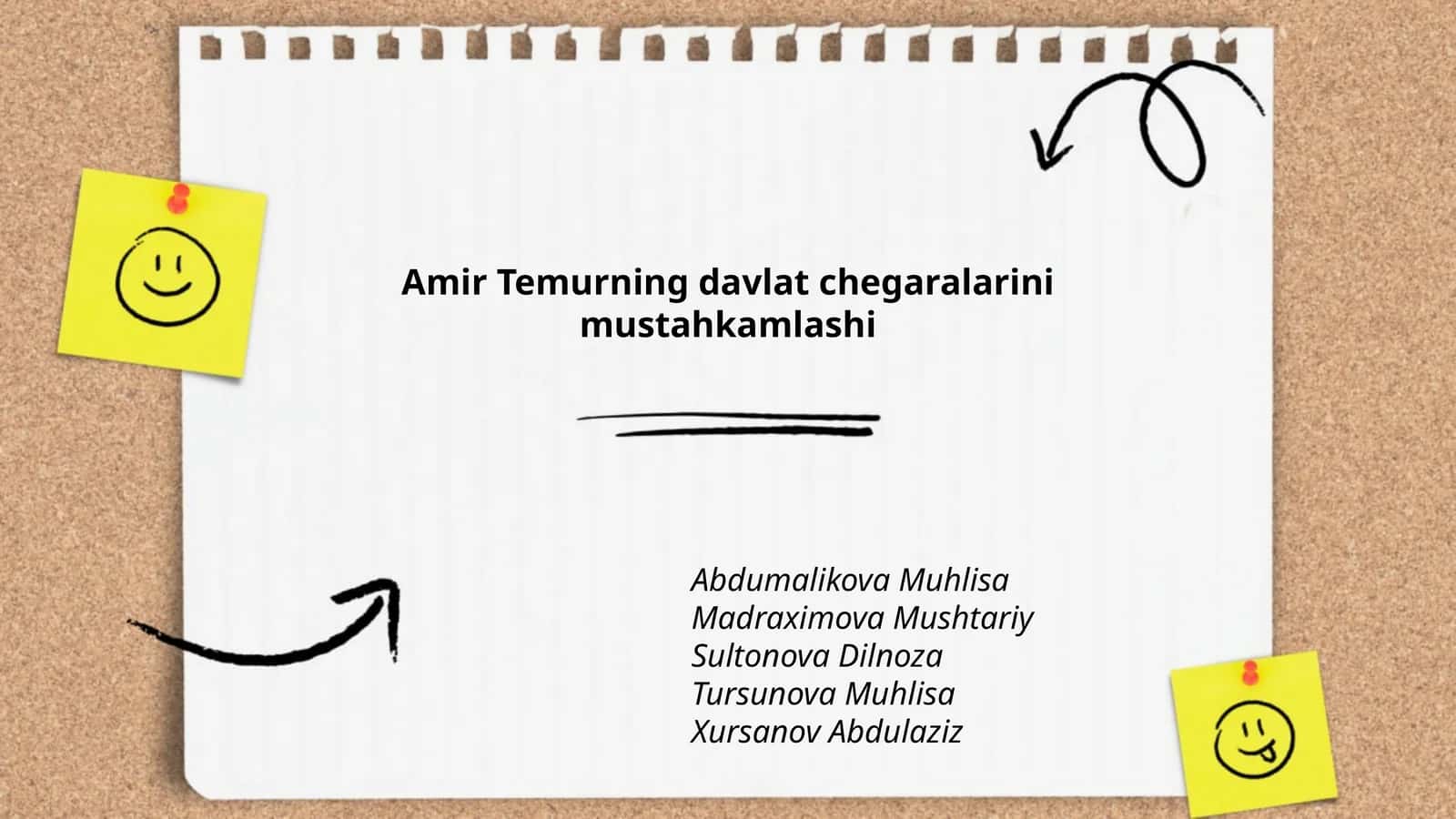 Amir Temurning davlat chegaralarini mustahkamlashi 1