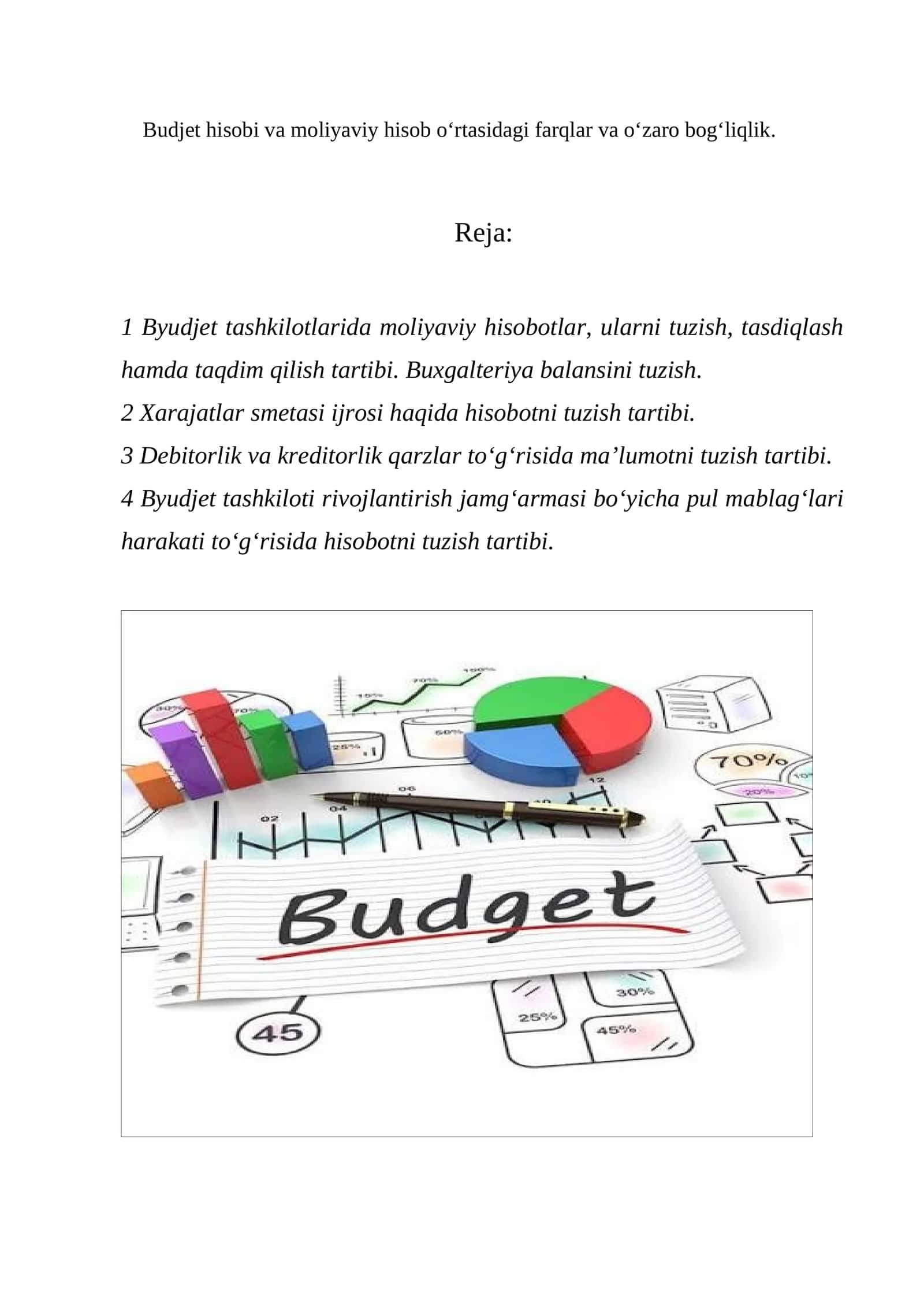 Byudjet tashkilotlarda moliyaviy hisobotlar 1