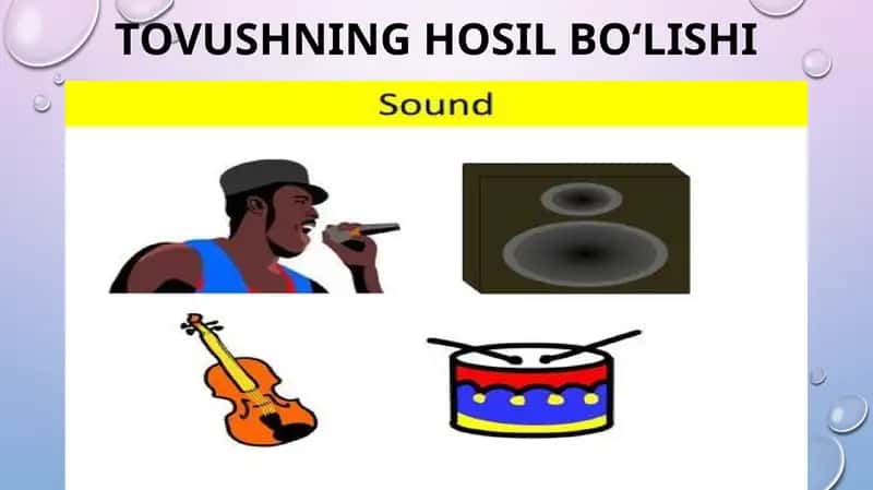 Tovushning hosil bo‘lishi 1