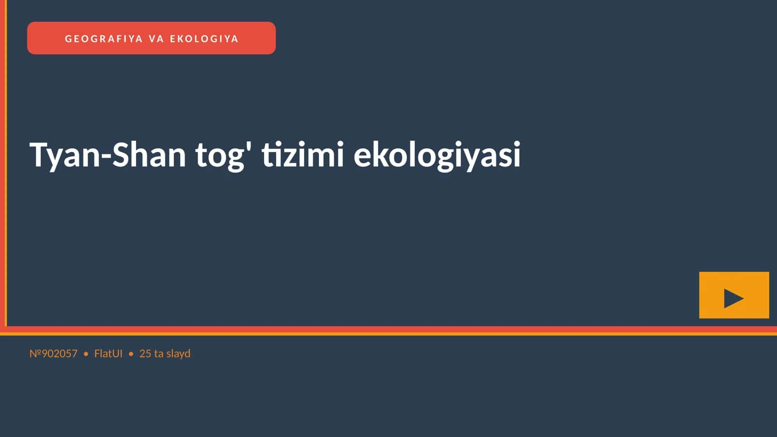 Tyan-Shan tog' tizimi ekologiyasi 1