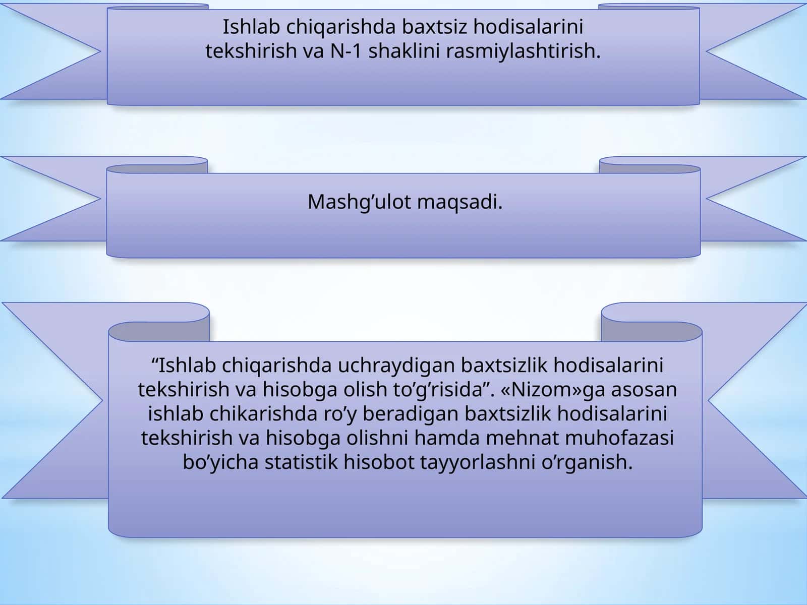 N-1 shaklini rasmiylashtirish 1