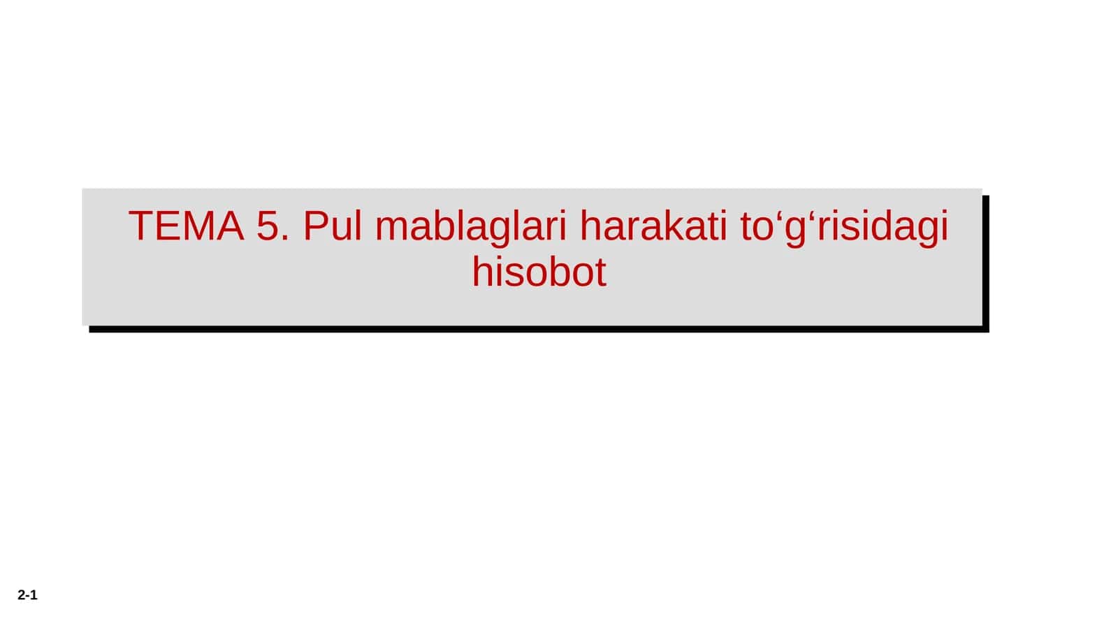 Pul mablaglari harakati tо‘g‘risidagihisobot 1