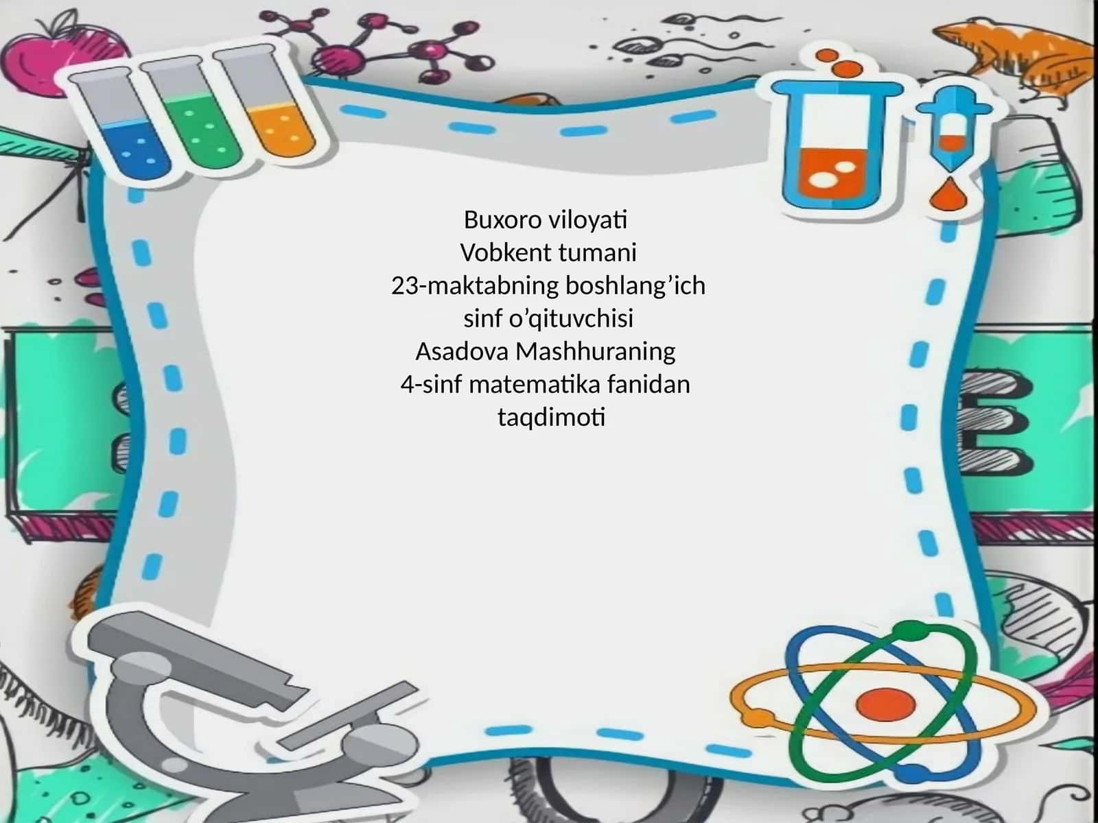 4-sinf matematika fanidan taqdimoti 1