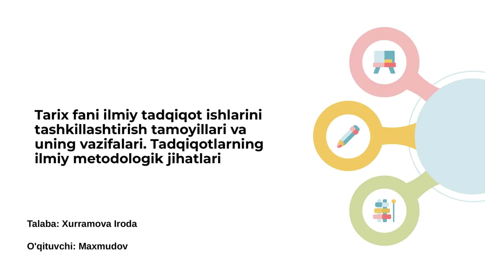 Tarix fani va uning ilmiy asoslari 1