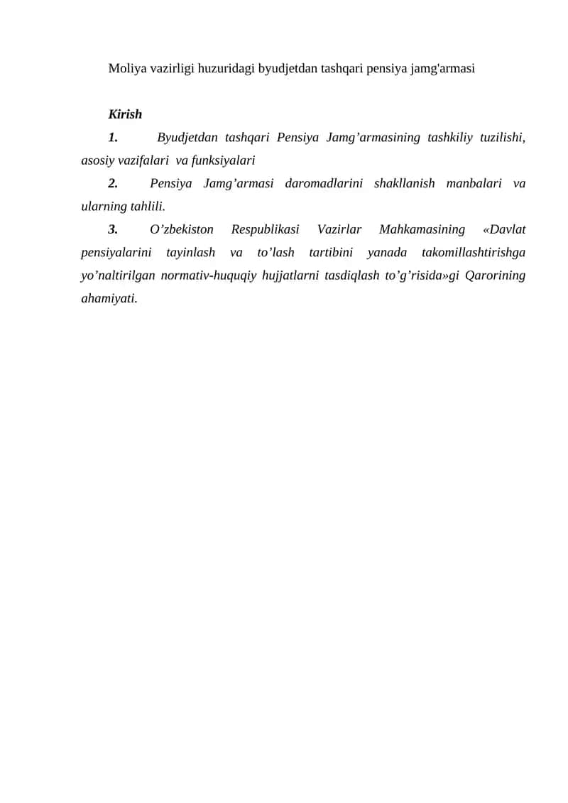 Byudjetdan tashqari Pensiya Jamg'armasi 1