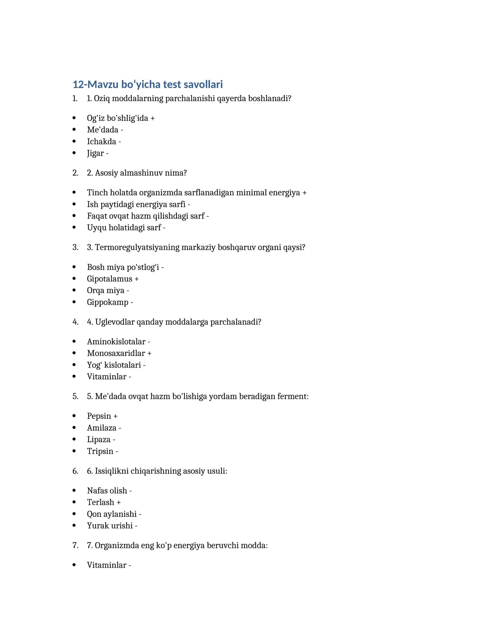 12-Mavzu bo‘yicha test savollari 1