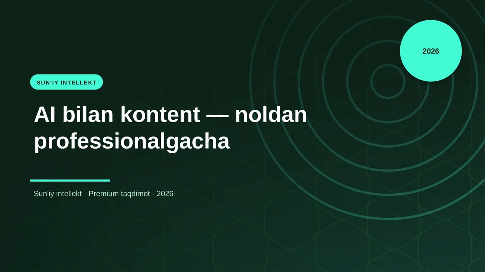 AI bilan kontent - noldan professionalgacha 1