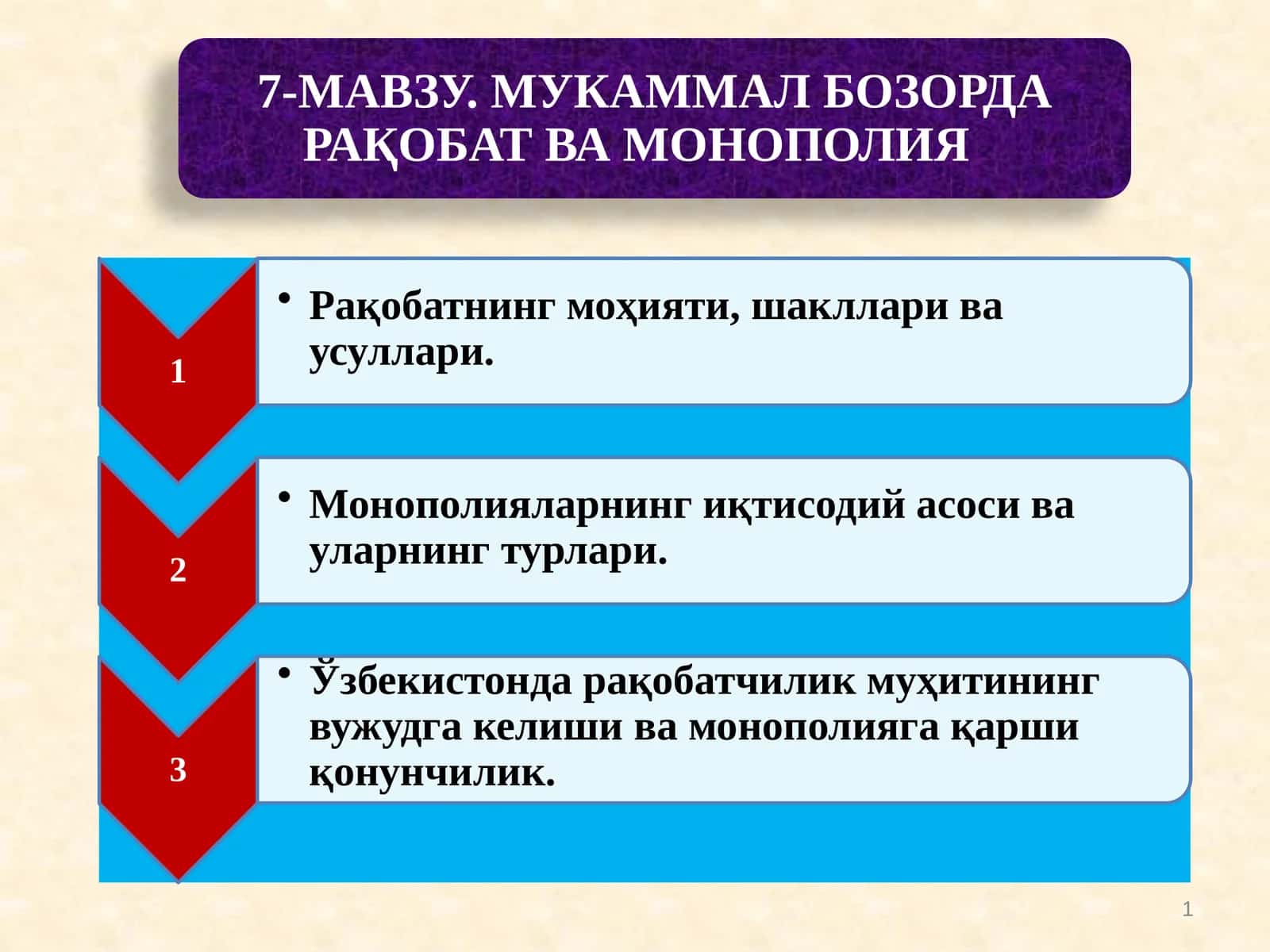 Рақобат 1