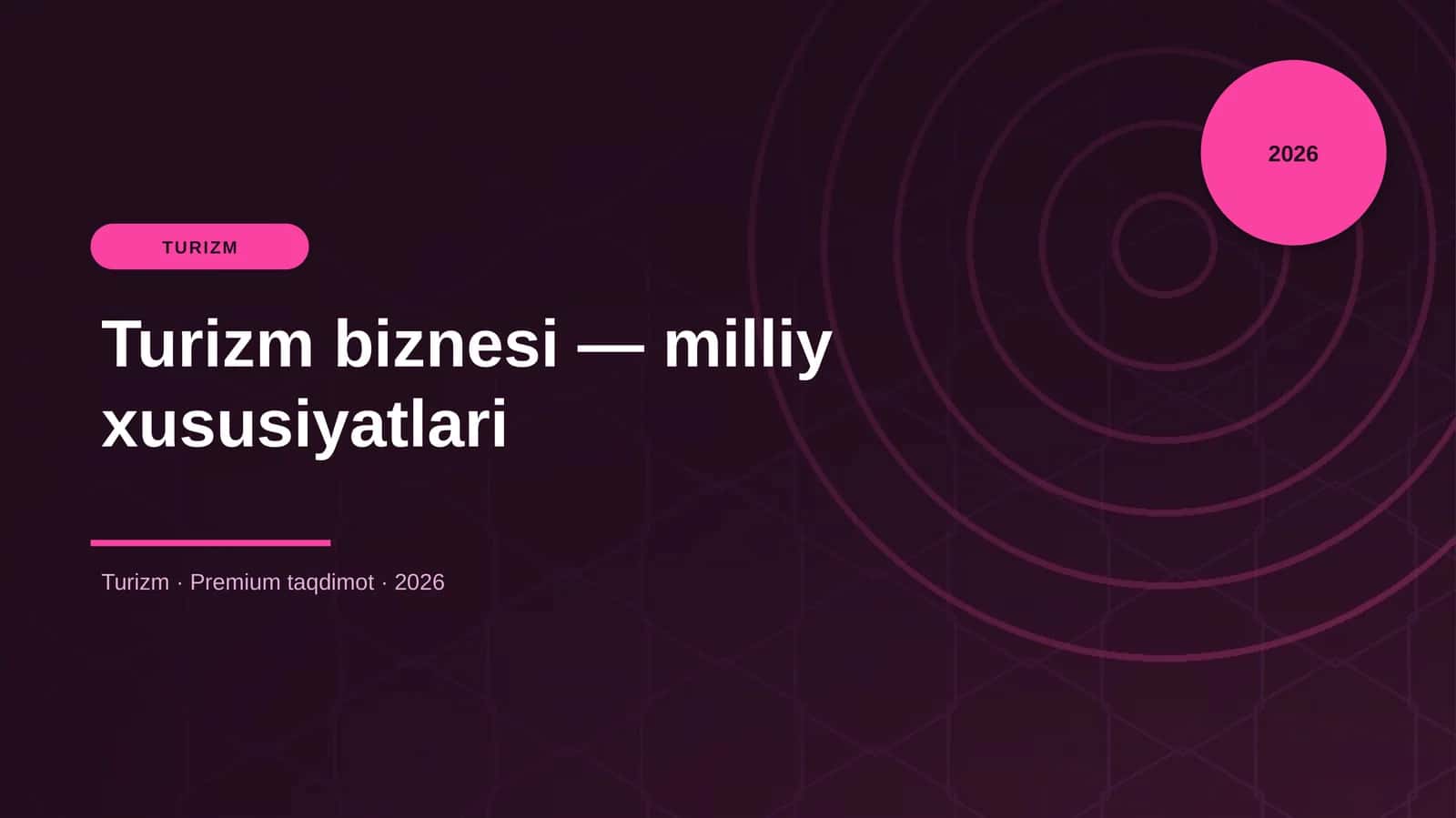 Turizm biznesi — milliy xususiyatlari 1