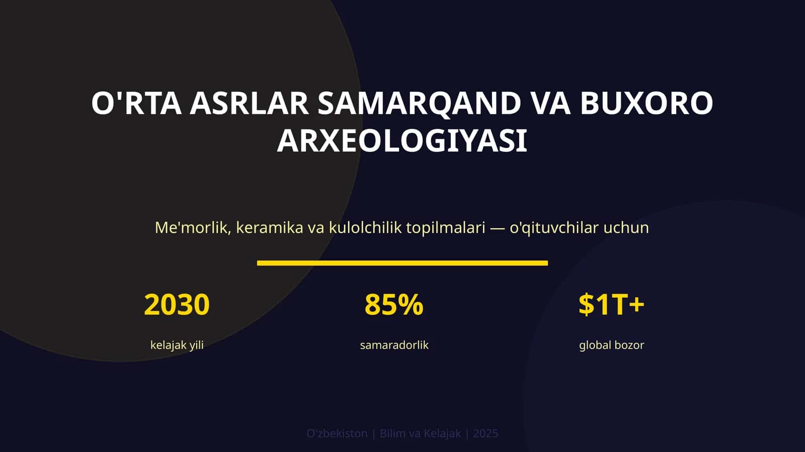 O'RTA ASRLAR SAMARQAND VA BUXORO ARXEOLOGIYASI 1