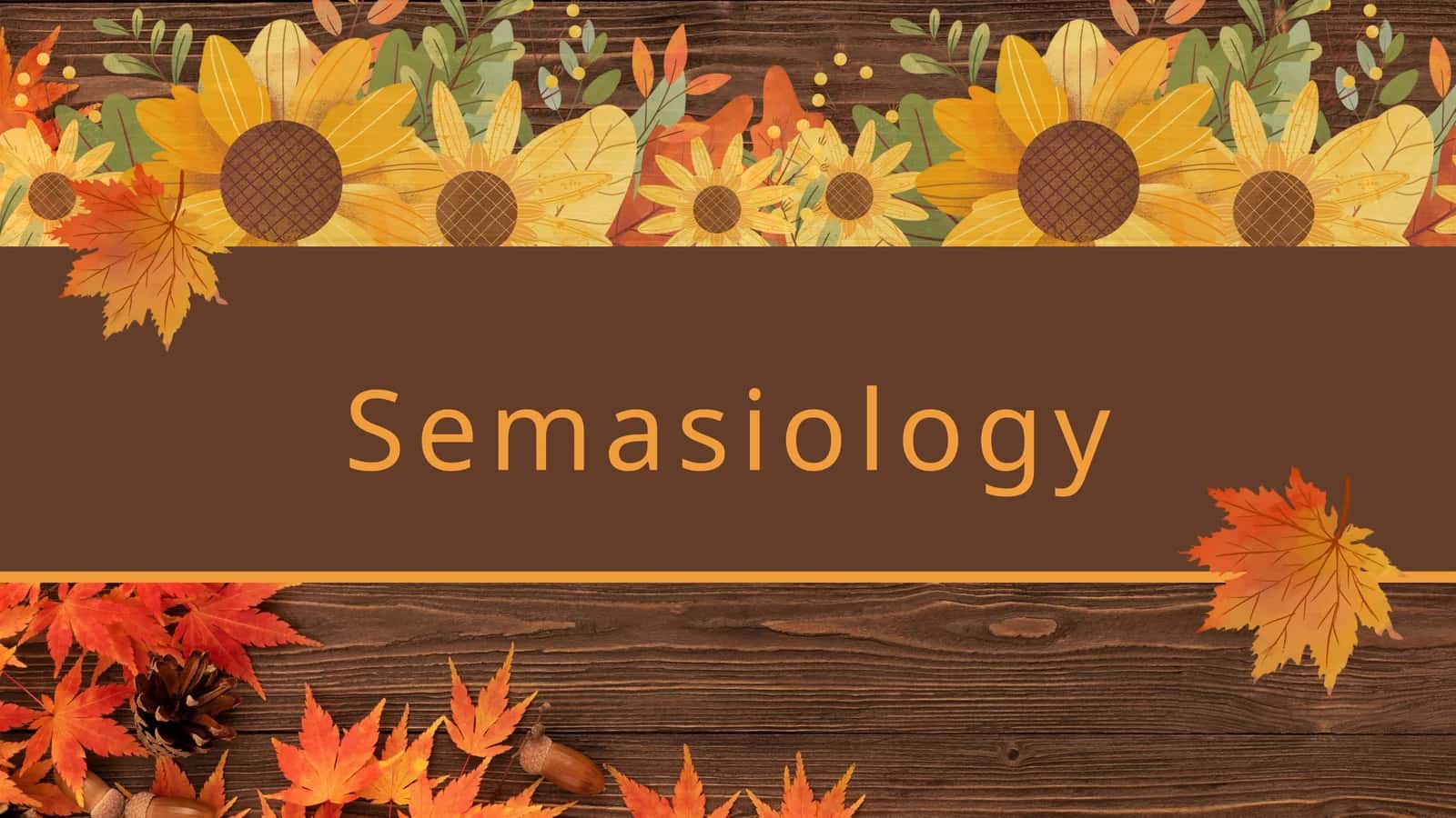 Semasiology 1