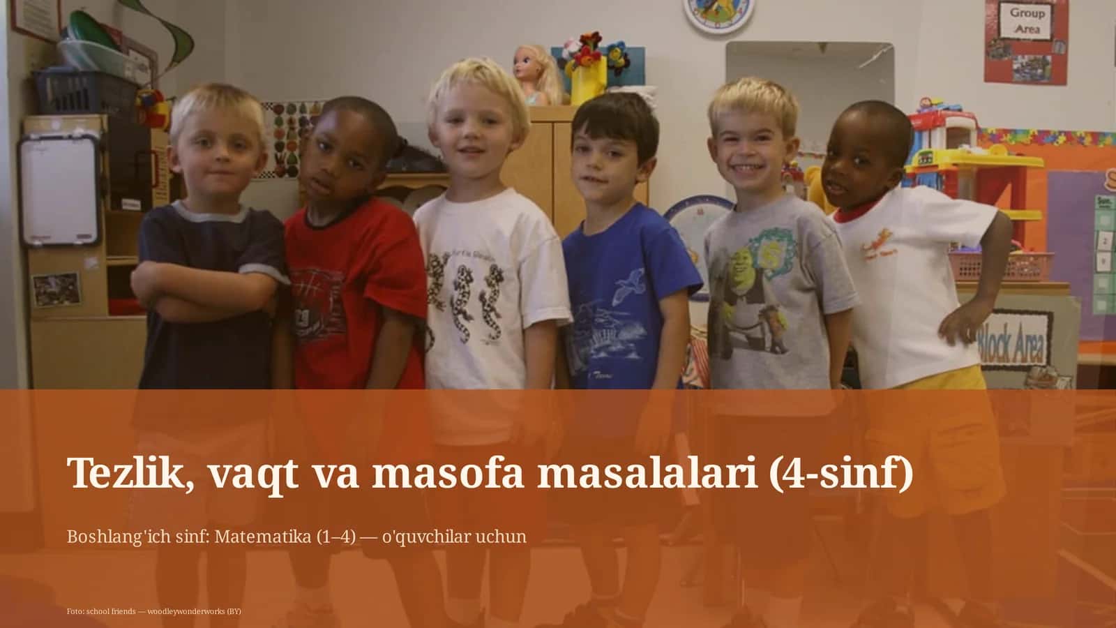 Tezlik, vaqt va masofa masalalari (4-sinf) 1