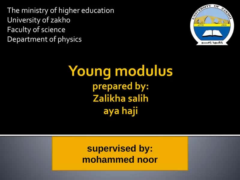 Young modulus 1