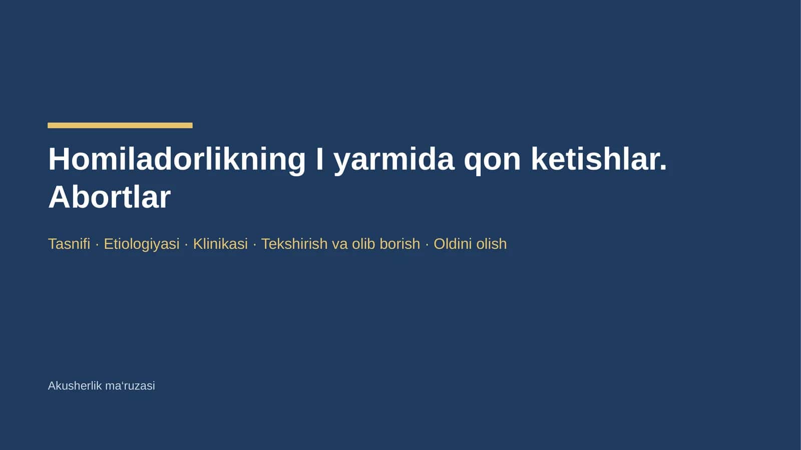 Abortlar Tasnifi 1
