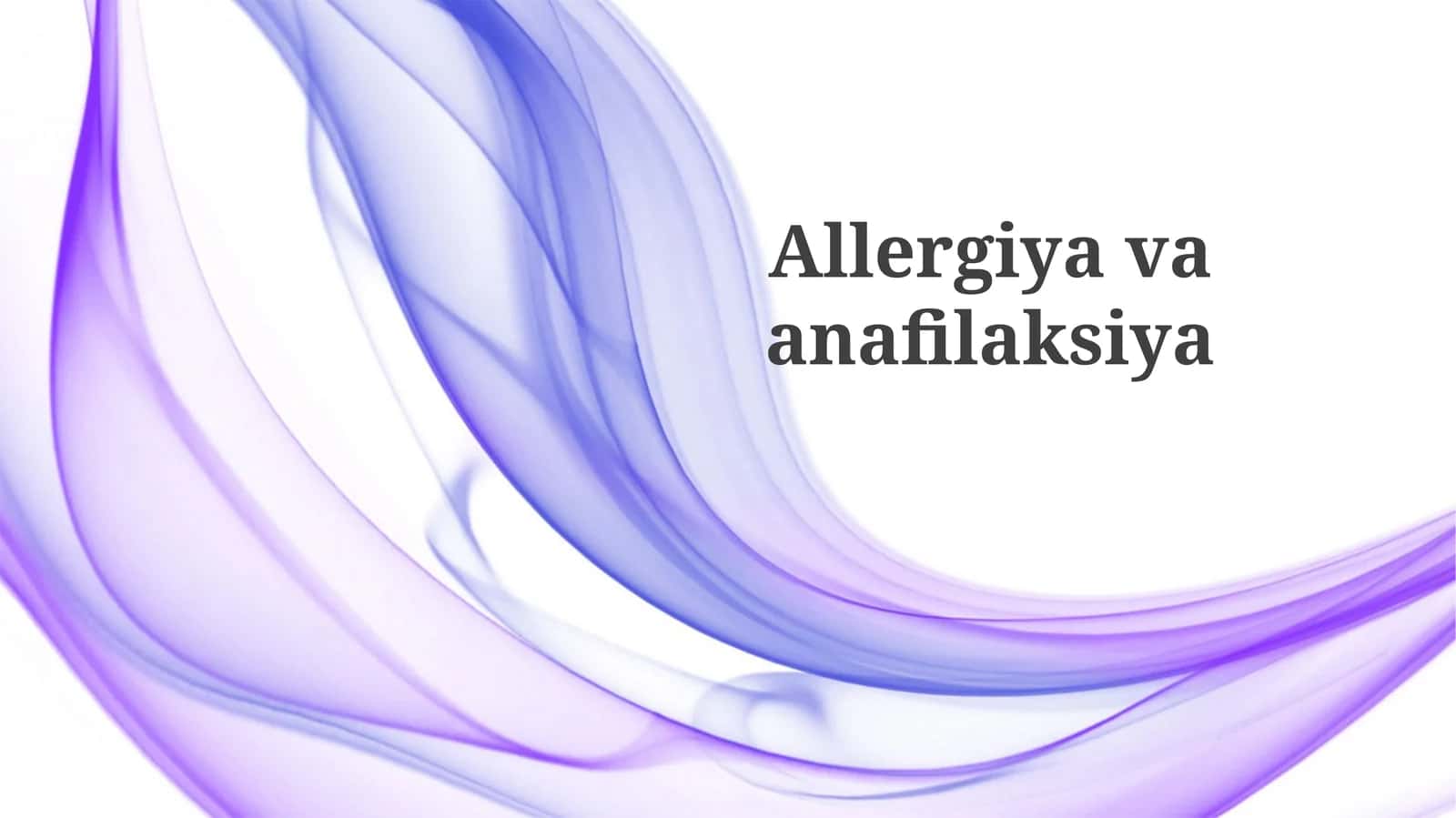 Allergiyavaanafilaksiya 1