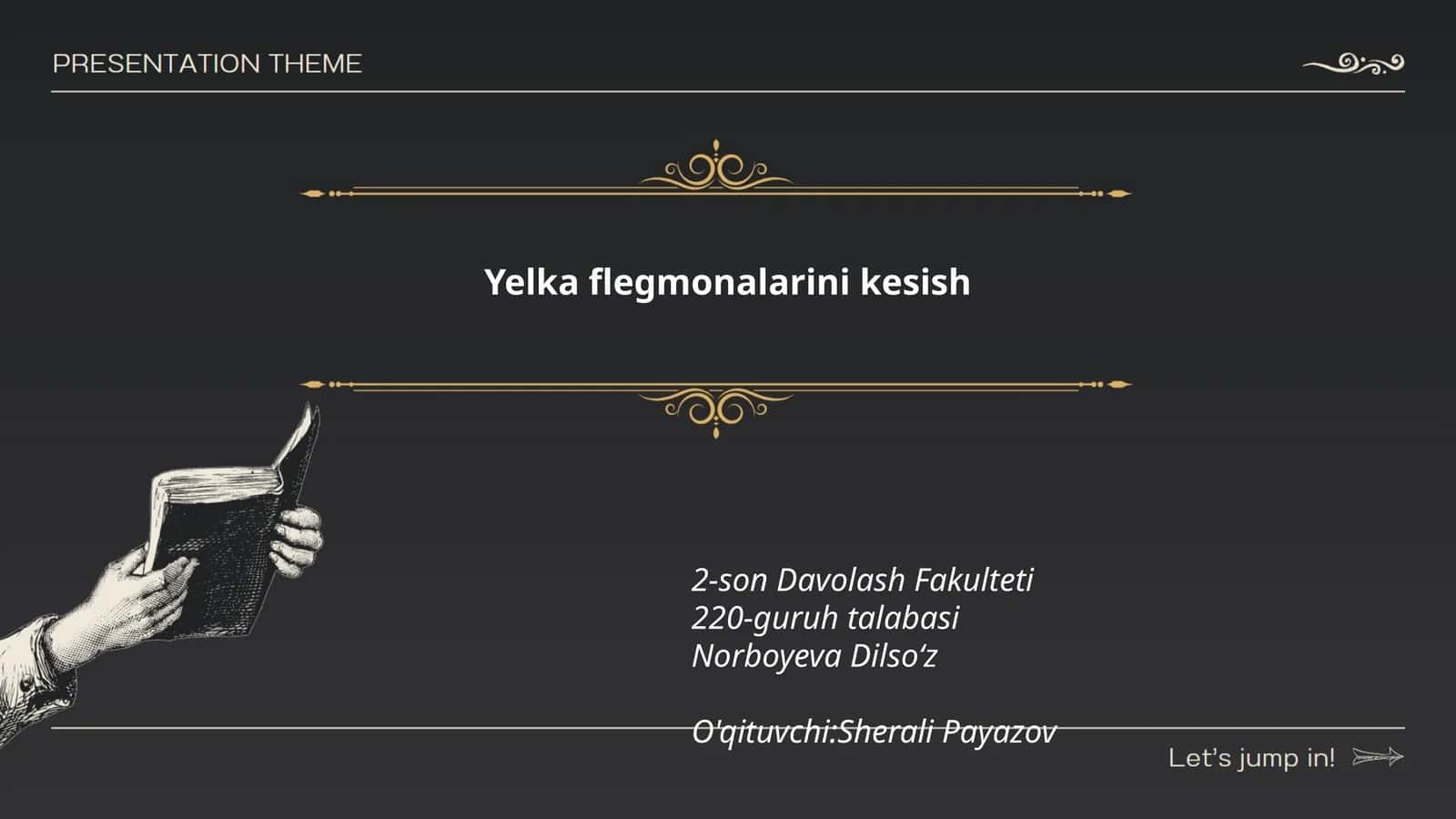 Yelka flegmonalarini kesish 1