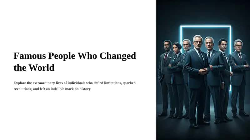 Famous People Who Changed the World 1
