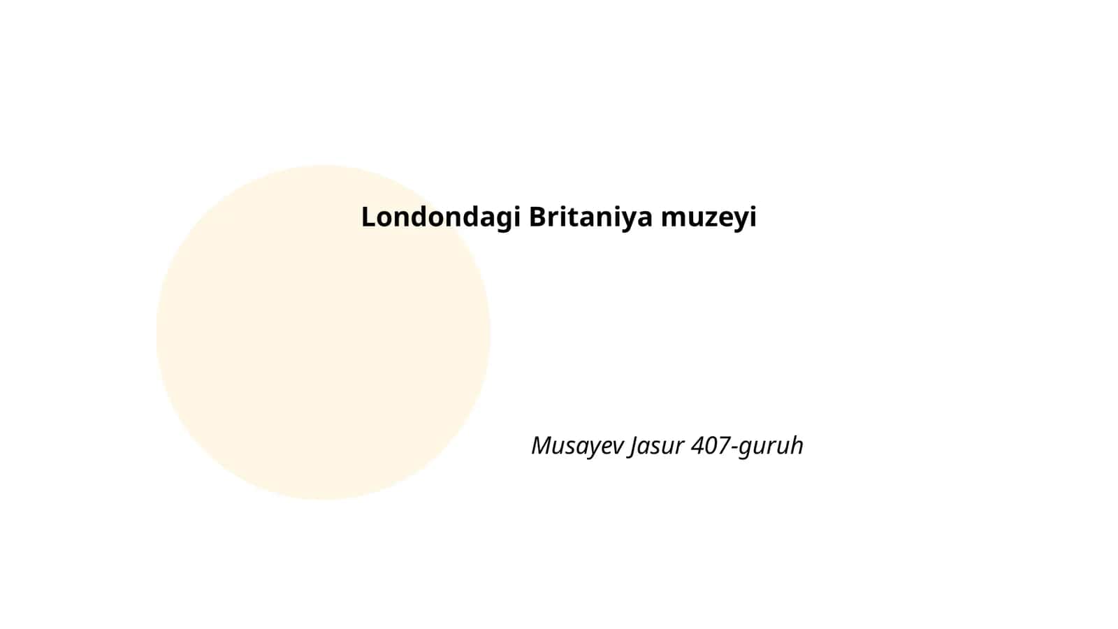 Britaniya muzeyi tarixi 1