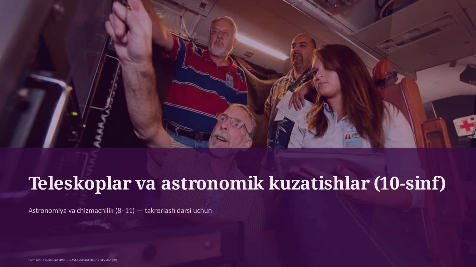 Teleskoplar va astronomik kuzatishlar (10-sinf) 1