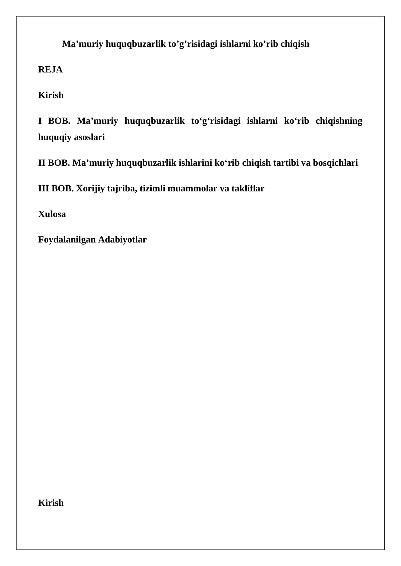 Ma’muriy huquqbuzarlik to’g‘risidagi ishlarni ko‘rib chiqish 1